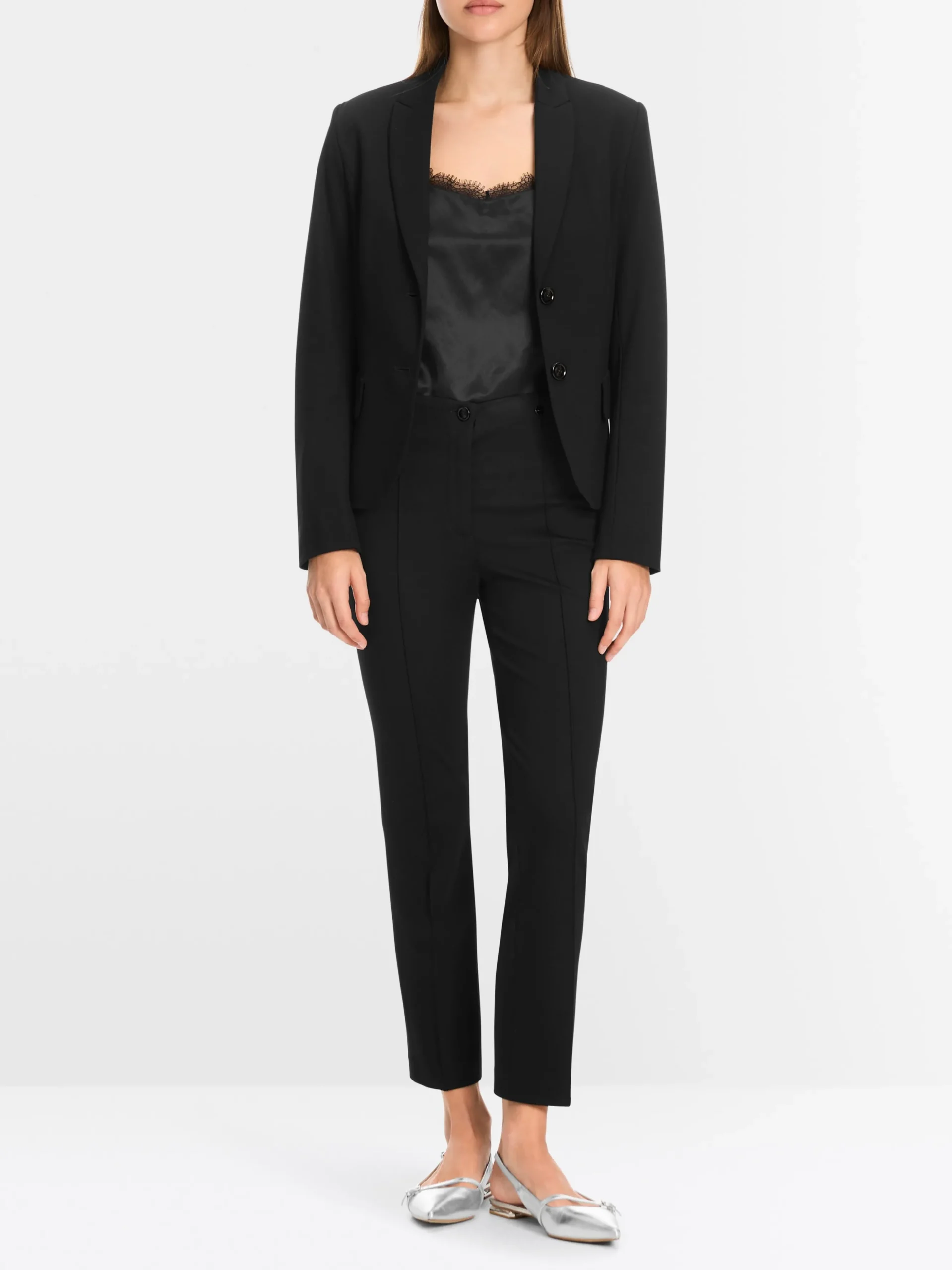 Marc Cain Hosen-7/8 HOSE AUS FEINEM JERSEY black
