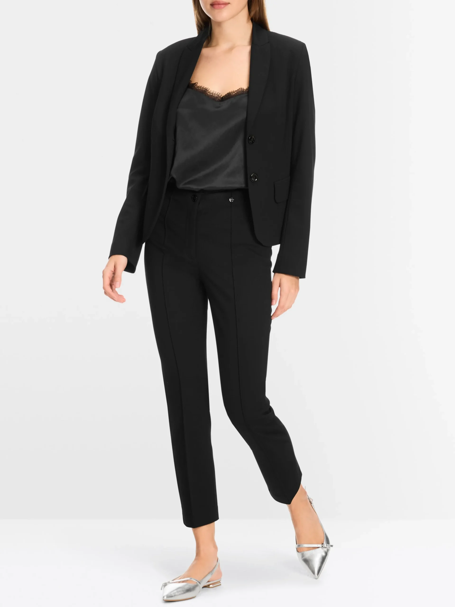 Marc Cain Hosen-7/8 HOSE AUS FEINEM JERSEY black