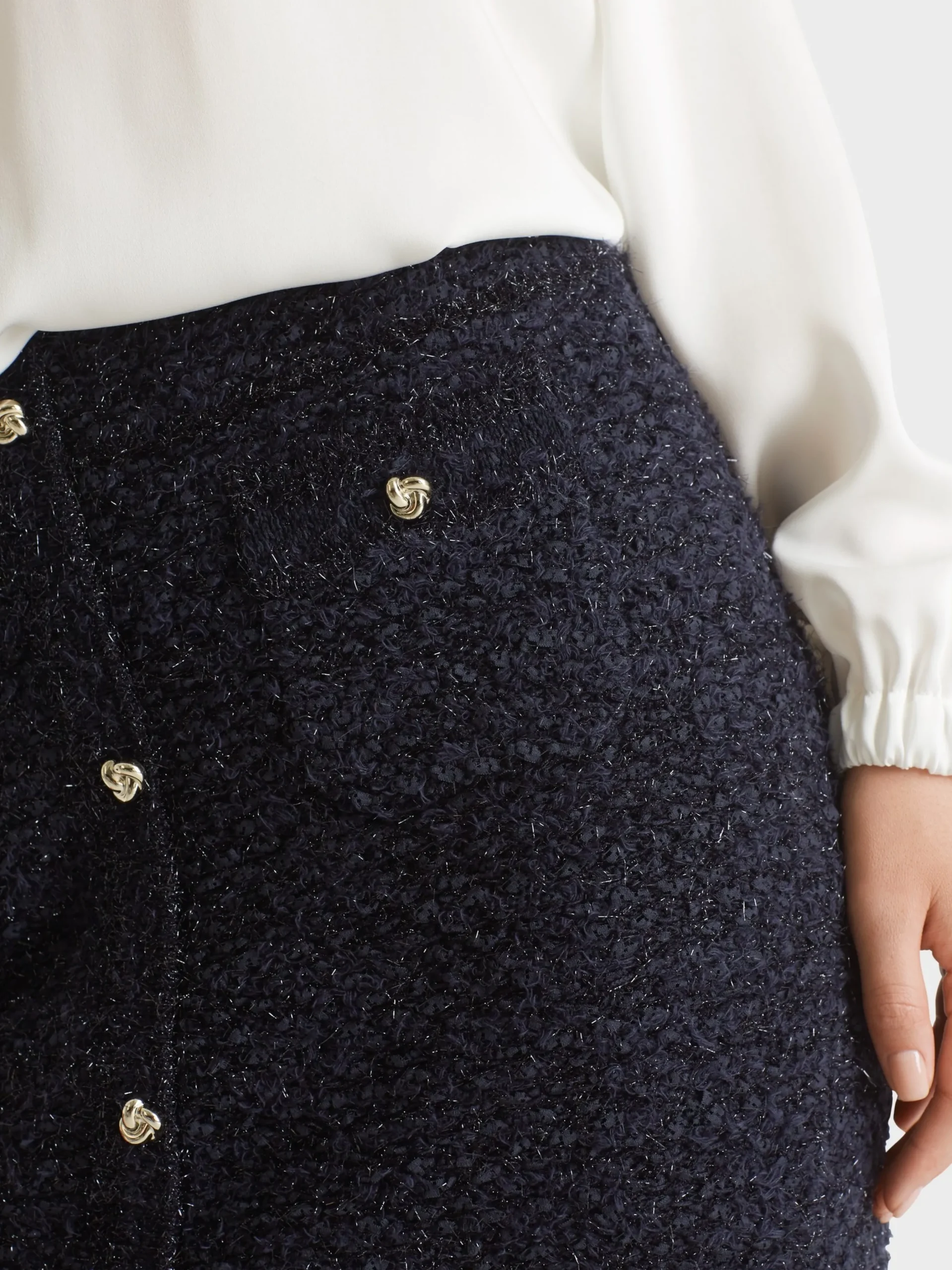 Marc Cain Röcke-ANLIEGENDER MINIROCK KNITTED IN GERMANY midnight blue