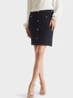 Marc Cain Röcke-ANLIEGENDER MINIROCK KNITTED IN GERMANY midnight blue