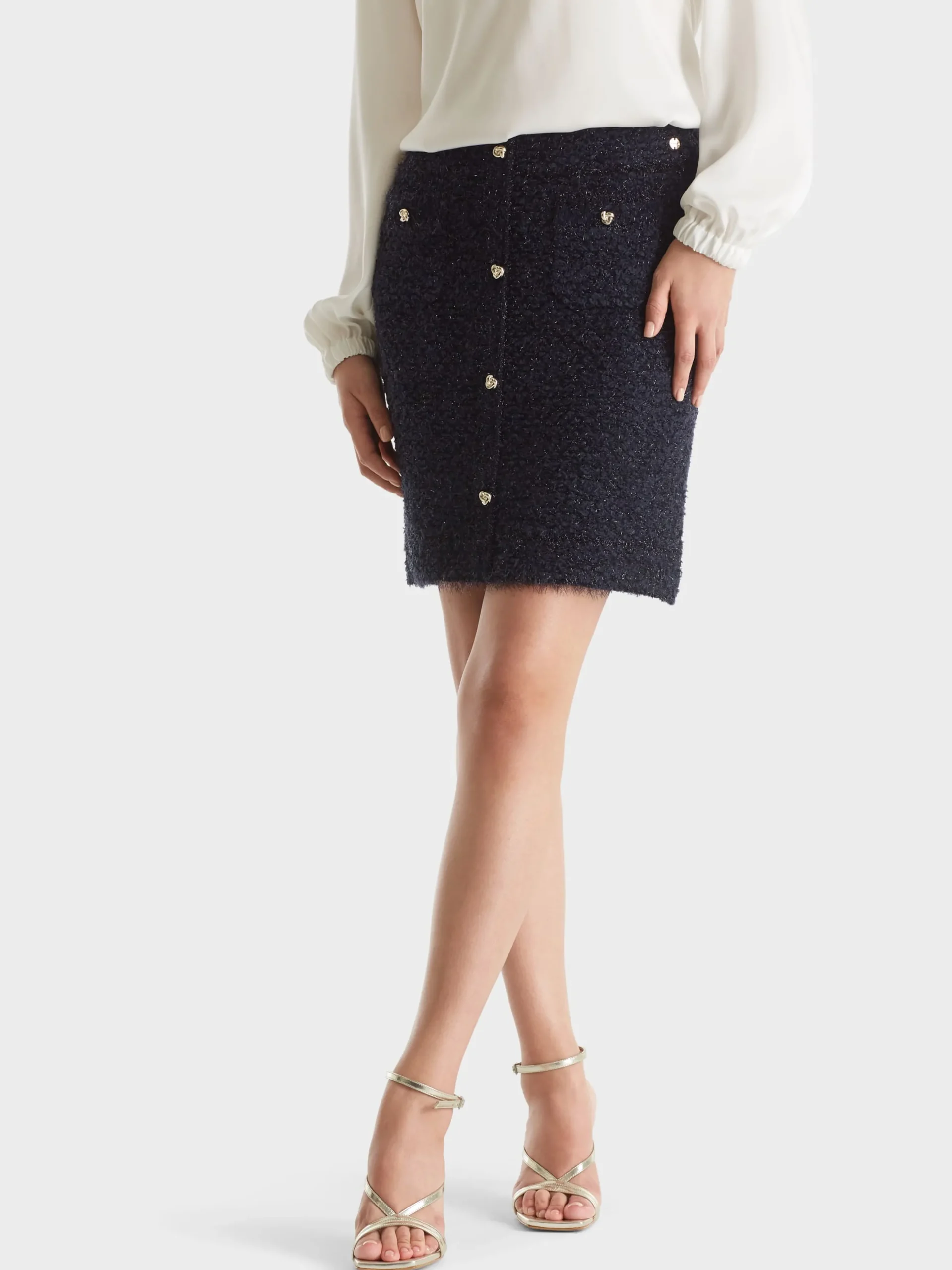 Marc Cain Röcke-ANLIEGENDER MINIROCK KNITTED IN GERMANY midnight blue