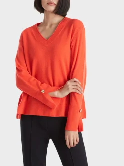 Marc Cain Pullover & Sweatshirts|Strick-ARTIKEL NICHT VERFÜGBAR bright tomato