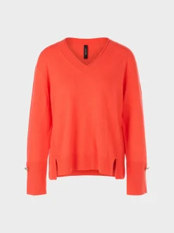 Marc Cain Pullover & Sweatshirts|Strick-ARTIKEL NICHT VERFÜGBAR bright tomato