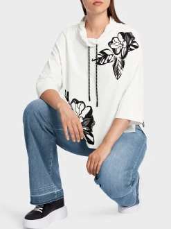 Marc Cain Pullover & Sweatshirts-ARTIKEL NICHT VERFÜGBAR white and black