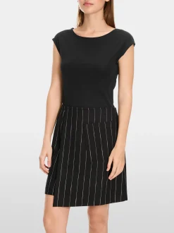 Marc Cain Shirts & Tops-BASIC-SHIRT MIT WEITEM AUSSCHNITT black