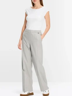 Marc Cain Shirts & Tops-BASIC-SHIRT MIT WEITEM AUSSCHNITT white