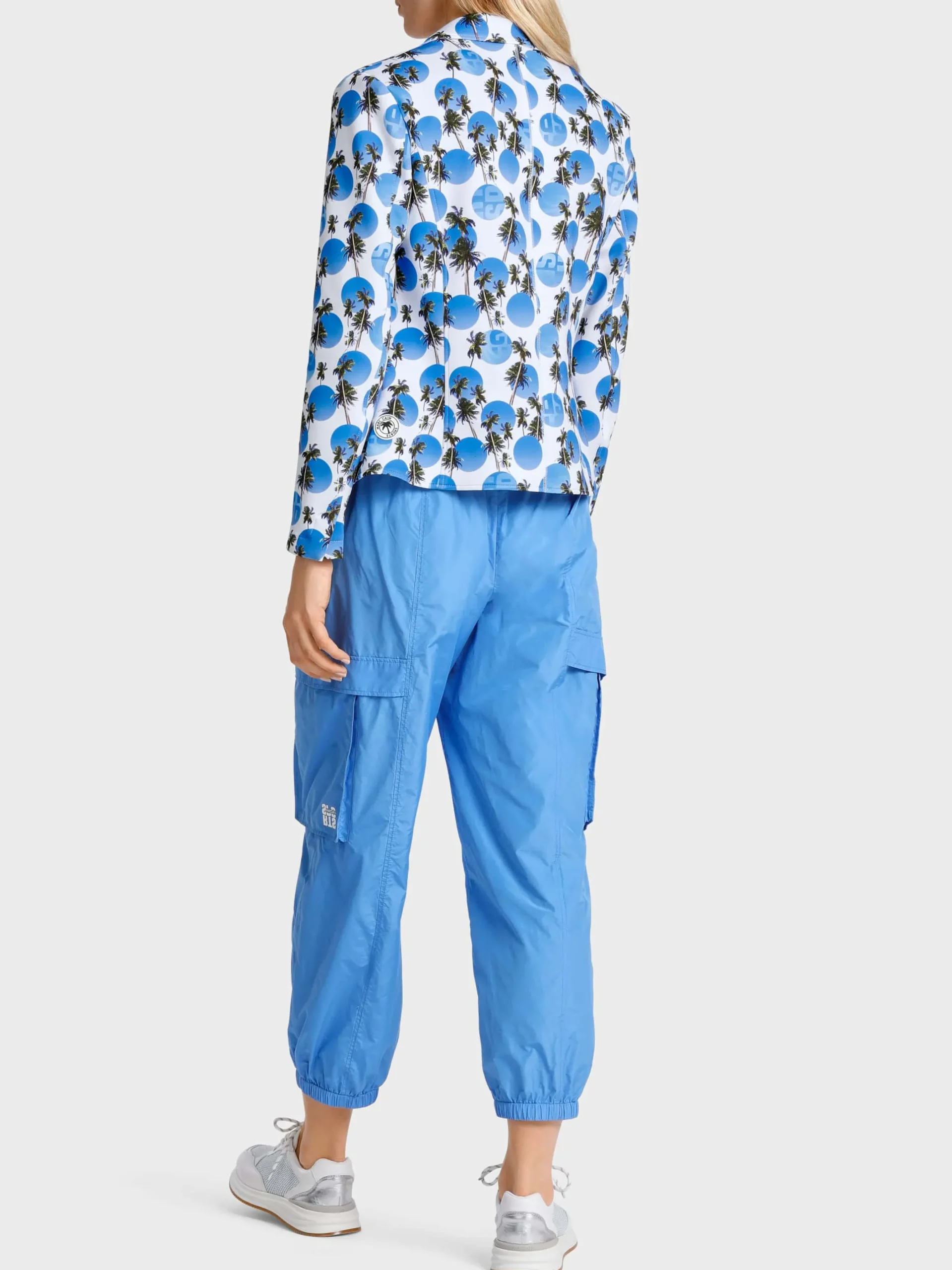 Marc Cain Blazer|Hosenanzüge-BEACH-POINT-BLAZER AUS SCUBAMATERIAL bright azure