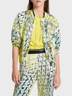 Marc Cain Jacken-BEDRUCKTE JACKE IM BLOUSONSTIL soft sage