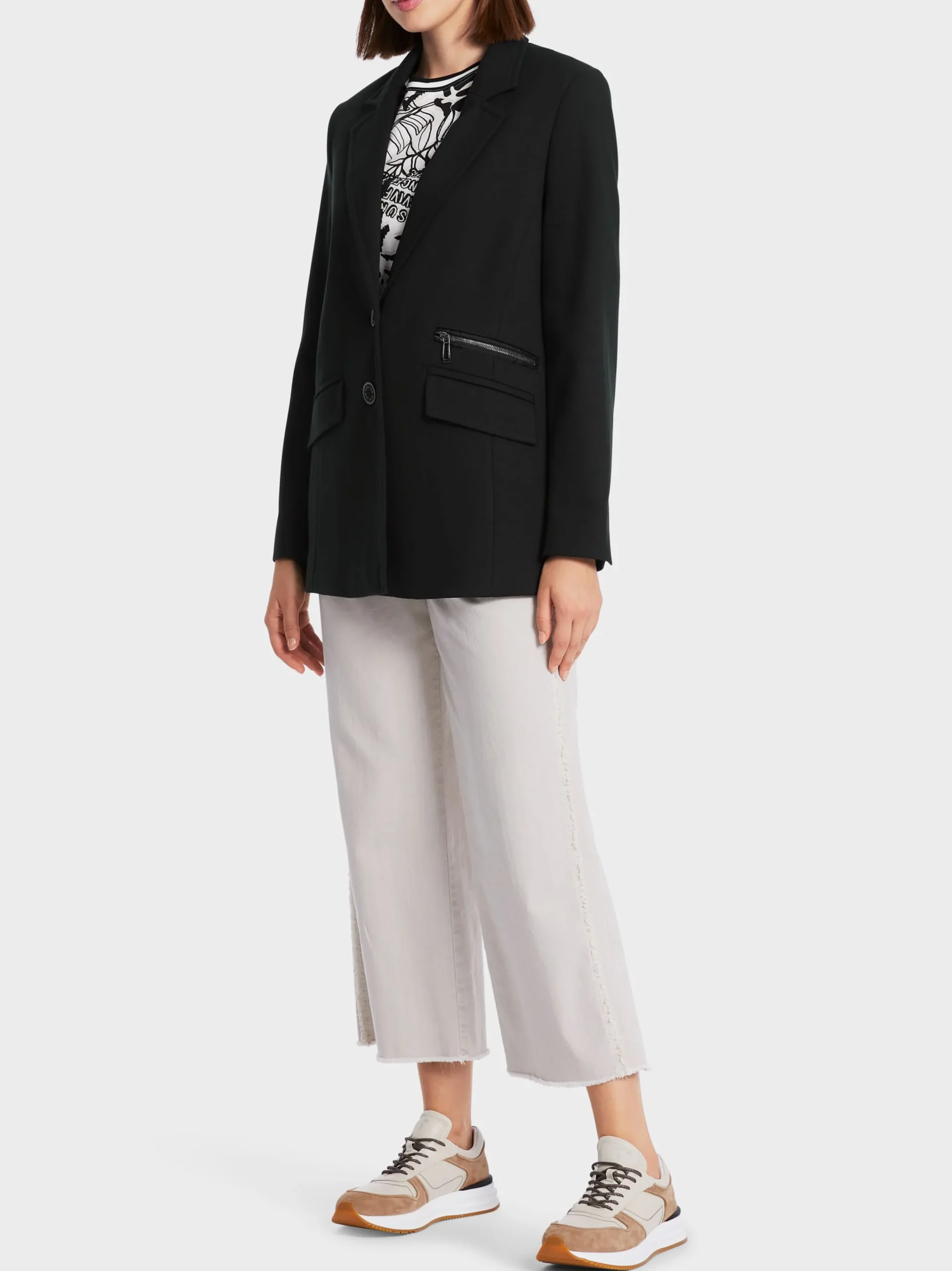 Marc Cain Blazer-BLAZER AUS BAUMWOLLE black