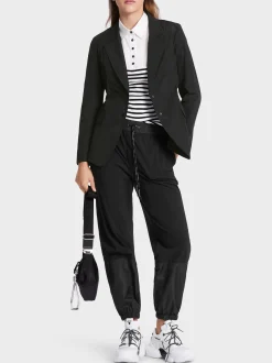 Marc Cain Blazer|Hosenanzüge-BLAZER AUS RECYCELTEM POLYESTER black