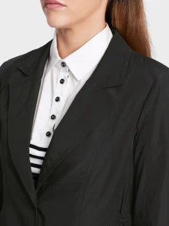 Marc Cain Blazer|Hosenanzüge-BLAZER AUS RECYCELTEM POLYESTER black