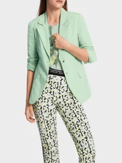 Marc Cain Blazer|Hosenanzüge-BLAZER AUS RECYCELTEM POLYESTER soft sage