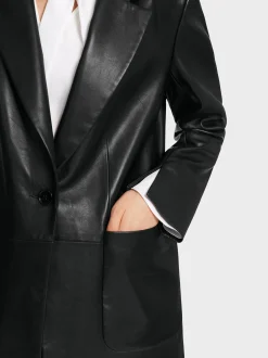 Marc Cain Blazer-BLAZER AUS WEICHEM LEDER black
