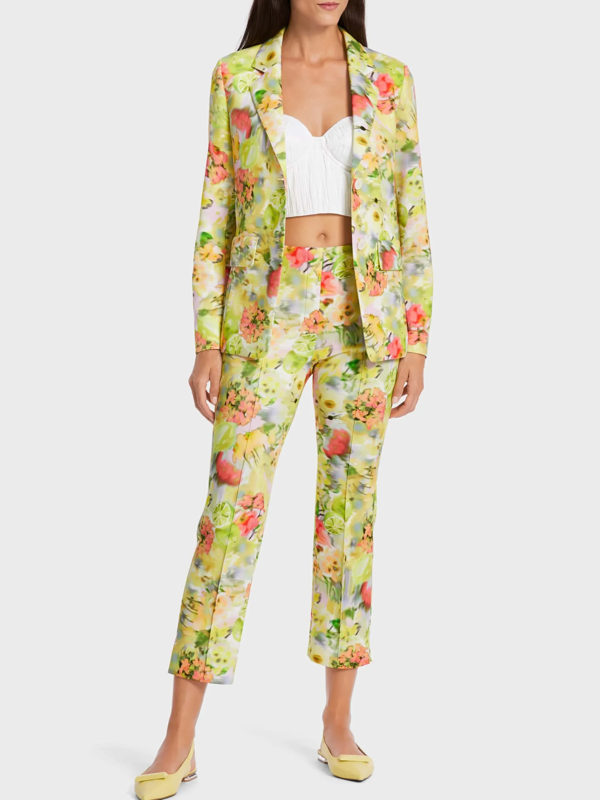 Marc Cain Blazer|Hosenanzüge-BLAZER IM AKTUELLEN BLURRY PRINT pale lemon