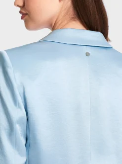 Marc Cain Blazer|Hosenanzüge-BLAZER IM ELEGANTEN GLANZ soft summer sky