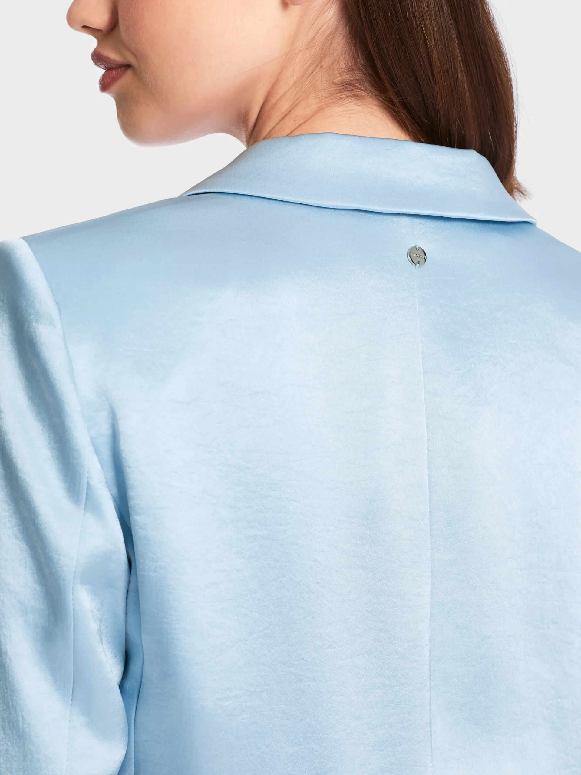 Marc Cain Blazer|Hosenanzüge-BLAZER IM ELEGANTEN GLANZ soft summer sky