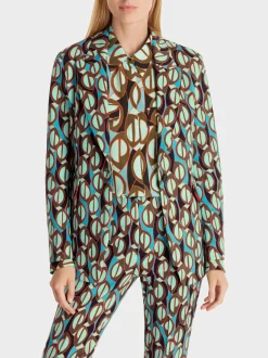 Marc Cain Blazer|Hosenanzüge-BLAZER IM GRAFISCHEN DESSIN soft malachite