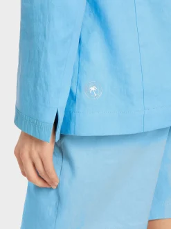 Marc Cain Blazer|Hosenanzüge-BLAZER IM KNITTERLOOK light turquoise