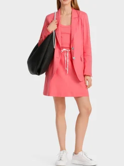 Marc Cain Blazer|Hosenanzüge-BLAZER IM KNITTERLOOK light neon red