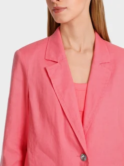 Marc Cain Blazer|Hosenanzüge-BLAZER IM KNITTERLOOK light neon red