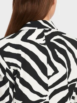 Marc Cain Blazer|Hosenanzüge-BLAZER IM ZEBRA-LOOK white and black