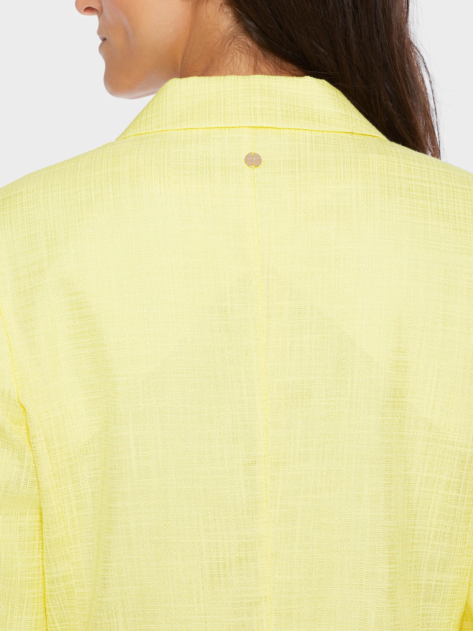 Marc Cain Blazer|Hosenanzüge-BLAZER IN LEINEN-OPTIK pale lemon