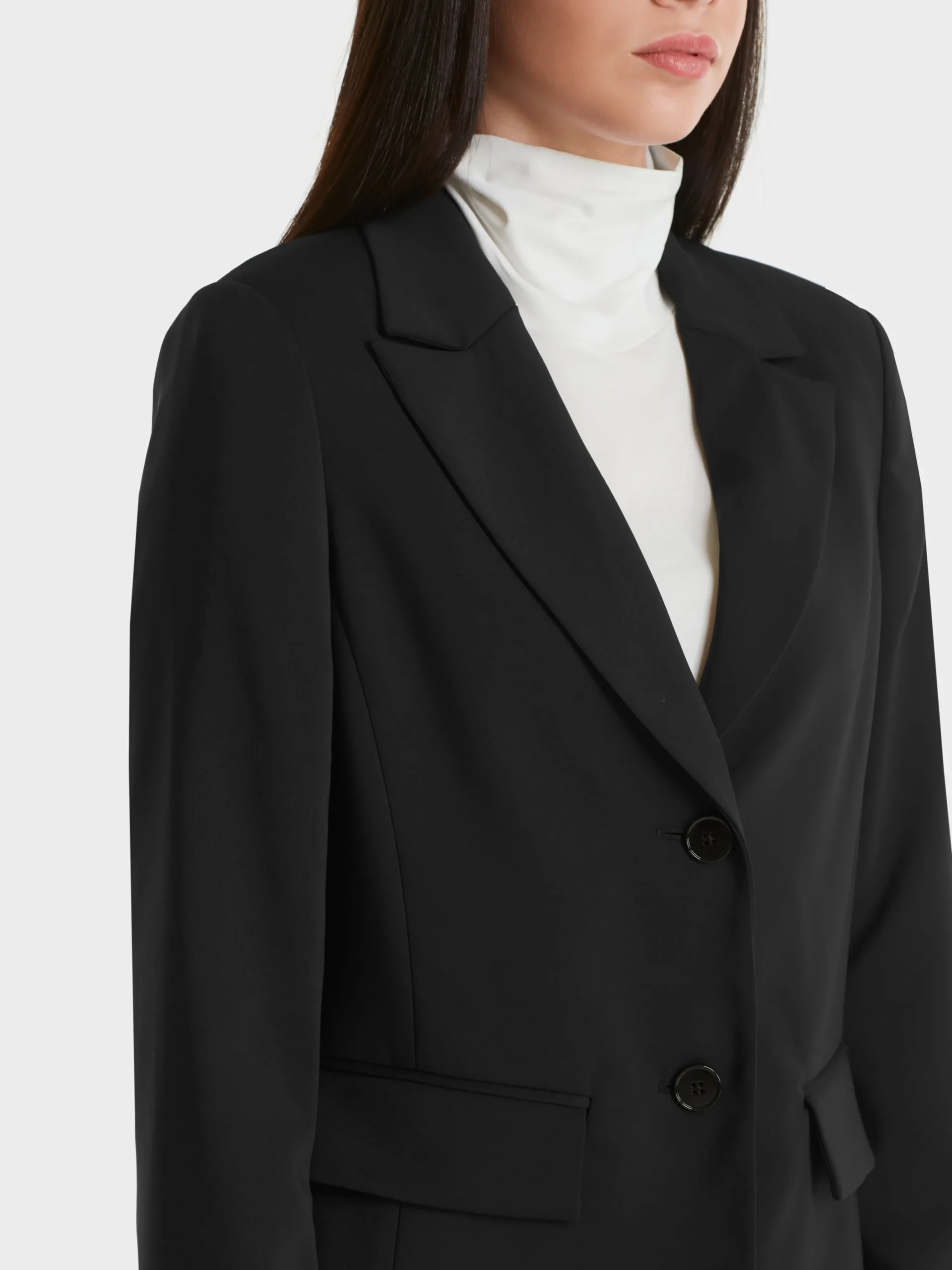 Marc Cain Blazer-BLAZER MIT AUFSTEIGENDEM REVERS black