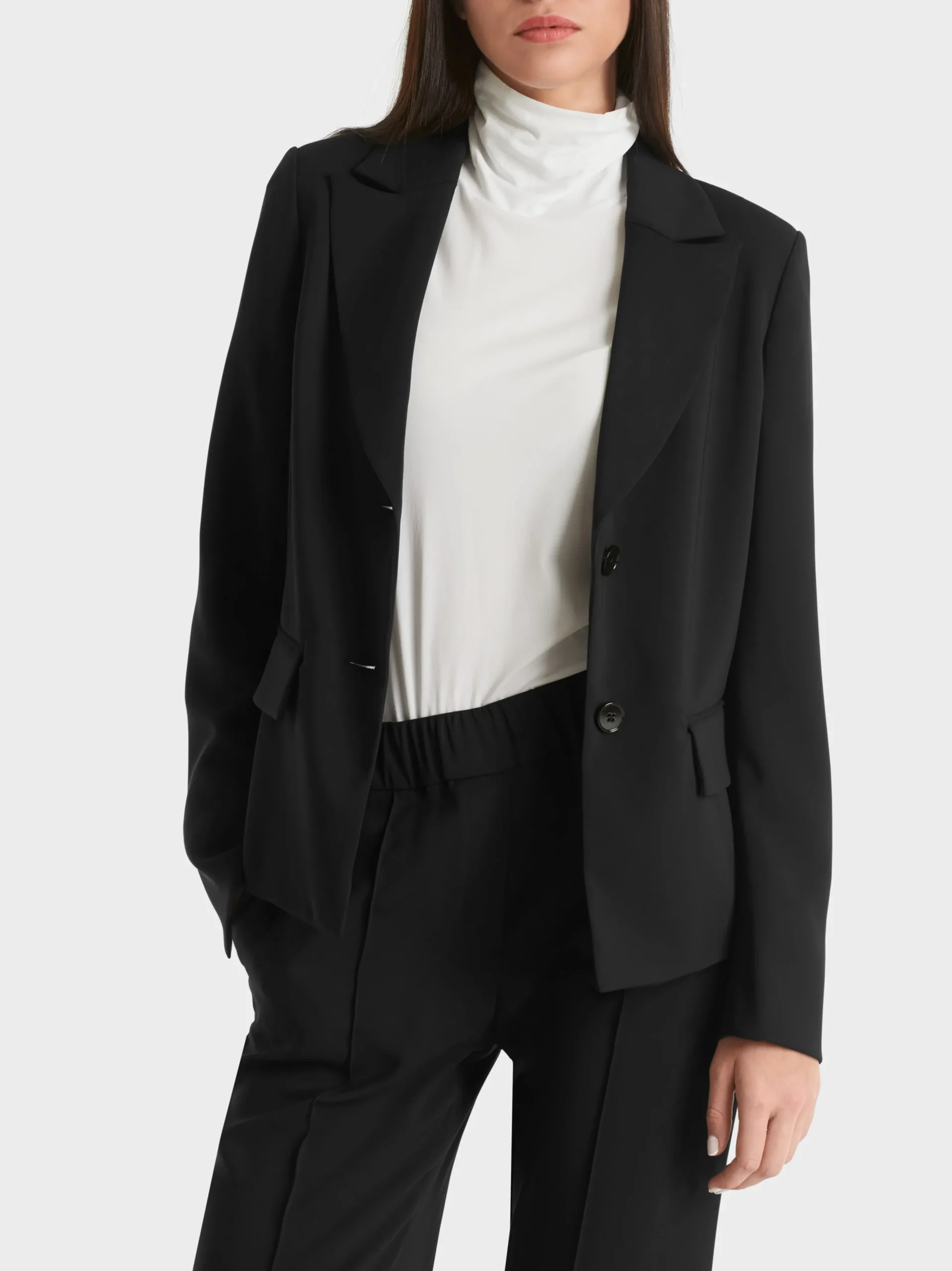 Marc Cain Blazer-BLAZER MIT AUFSTEIGENDEM REVERS black