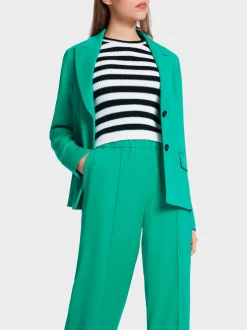 Marc Cain Blazer|Hosenanzüge-BLAZER MIT AUFSTEIGENDEM REVERS bright malachite