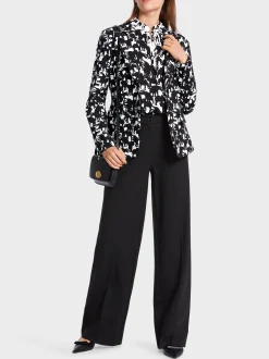Marc Cain Blazer|Hosenanzüge-BLAZER MIT ELEFANTEN-MOTIV black and white