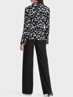 Marc Cain Blazer|Hosenanzüge-BLAZER MIT ELEFANTEN-MOTIV black and white