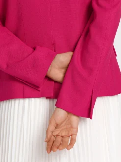 Marc Cain Blazer|Hosenanzüge-BLAZER MIT MUSCHELREVERS deep fuchsia