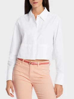 Marc Cain Blusen & Tuniken-BLUSE IM BOXY SCHNITT white