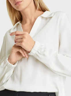 Marc Cain Blusen & Tuniken-BLUSE IM POLO-STIL off-white