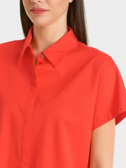 Marc Cain Blusen & Tuniken-BLUSE IN KIMONOFORM bright tomato