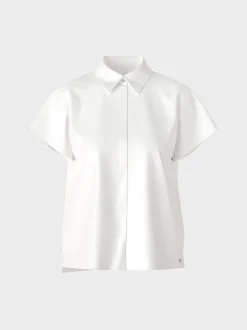 Marc Cain Blusen & Tuniken-BLUSE IN KIMONOFORM white