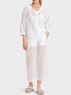 Marc Cain Blusen & Tuniken-BLUSE MIT LOCHSTICKEREI white