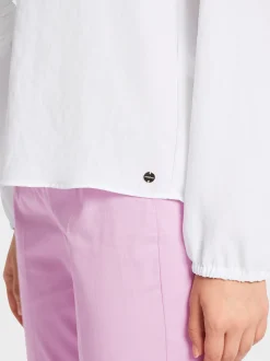 Marc Cain Blusen & Tuniken-BLUSE MIT RÜSCHEN white