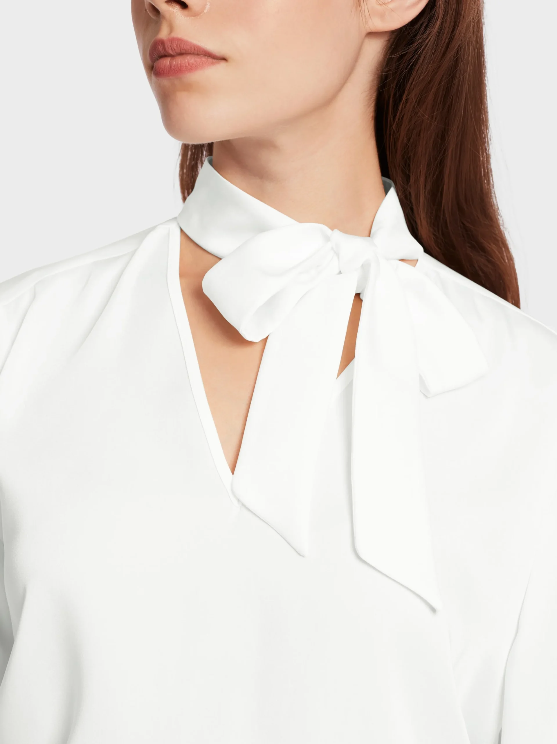 Marc Cain Blusen & Tuniken-BLUSE MIT SCHLUPPE off-white