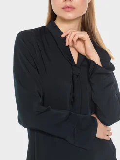 Marc Cain Blusen & Tuniken-BLUSE MIT SCHLUPPE midnight blue