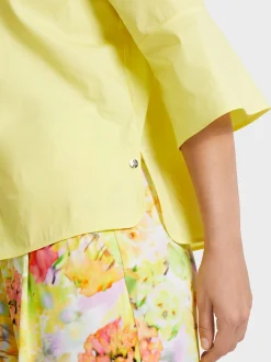 Marc Cain Blusen & Tuniken-BLUSE MIT VOLANTÄRMEL pale lemon