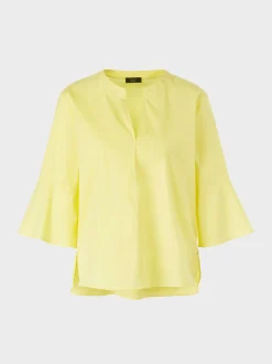 Marc Cain Blusen & Tuniken-BLUSE MIT VOLANTÄRMEL pale lemon