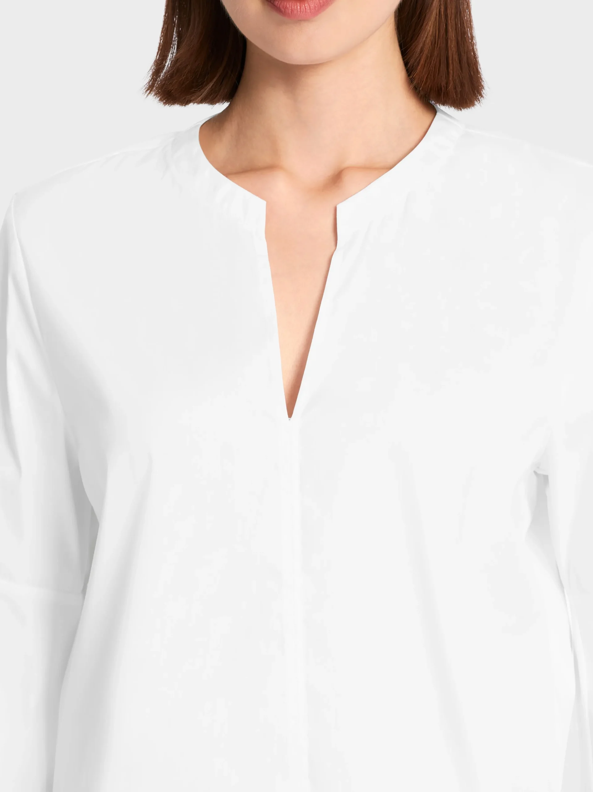Marc Cain Blusen & Tuniken-BLUSE MIT VOLANTÄRMEL white