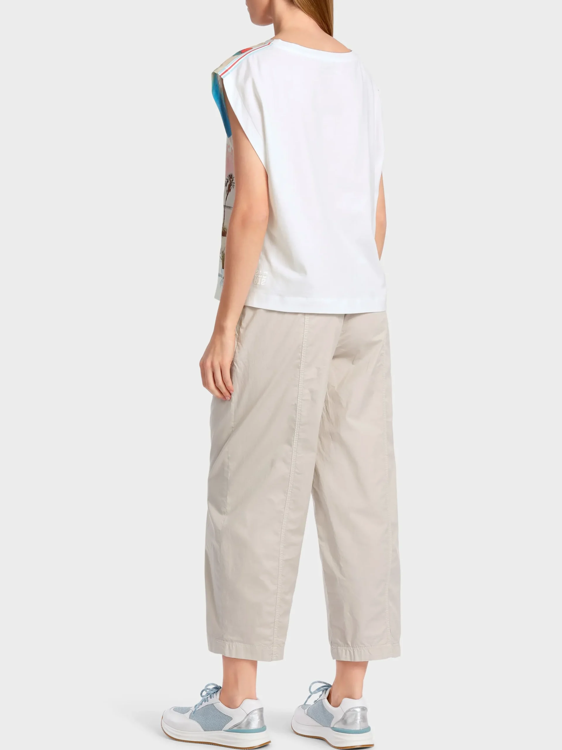 Marc Cain Blusen & Tuniken|Shirts & Tops-BLUSENSHIRT IM MEMORIESPRINT white
