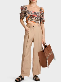 Marc Cain Hosen-BUNDFALTENHOSE MODELL WASCO deep sand