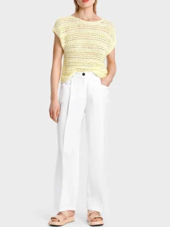 Marc Cain Hosen-BUNDFALTENHOSE MODELL WASCO white