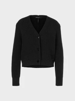 Marc Cain Jacken-CARDIGAN KNITTED IN GERMANY black