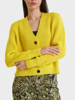Marc Cain Jacken-CARDIGAN KNITTED IN GERMANY bright sulphur