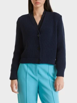 Marc Cain Jacken-CARDIGAN KNITTED IN GERMANY midnight blue