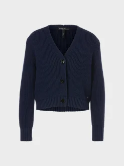 Marc Cain Jacken-CARDIGAN KNITTED IN GERMANY midnight blue